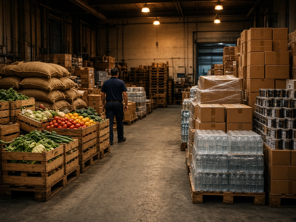 Fresh provisions packed for a vessel call